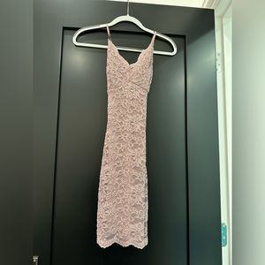 Light Purple Lace Mini Dress
